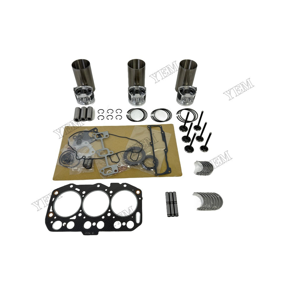 Engine Overhaul Kit Main And Rod bearings Gasket Set Valve Guide For Yanmar 3TNV80 Engine Foe Yanmar