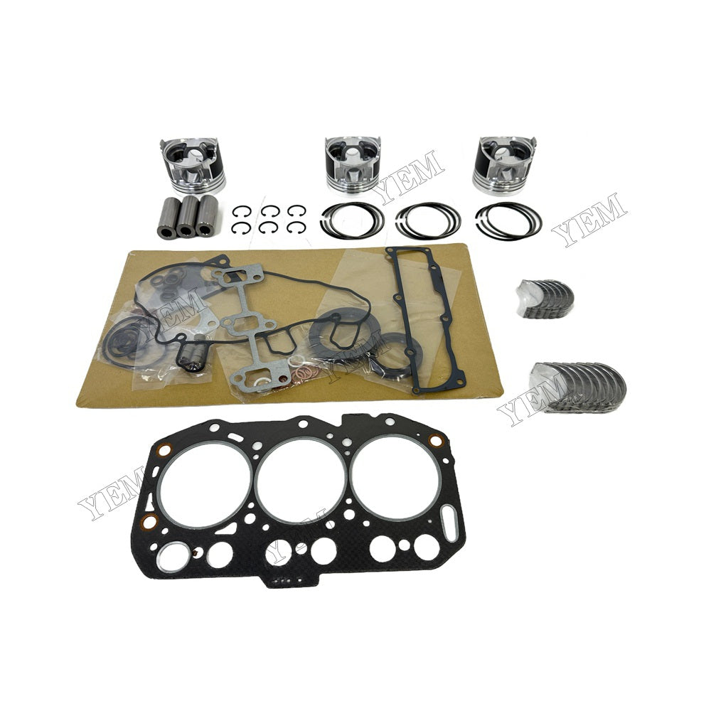 3TNV80 Piston and piston ring set Gasket kit main and connecting rod bearings For Yanmar