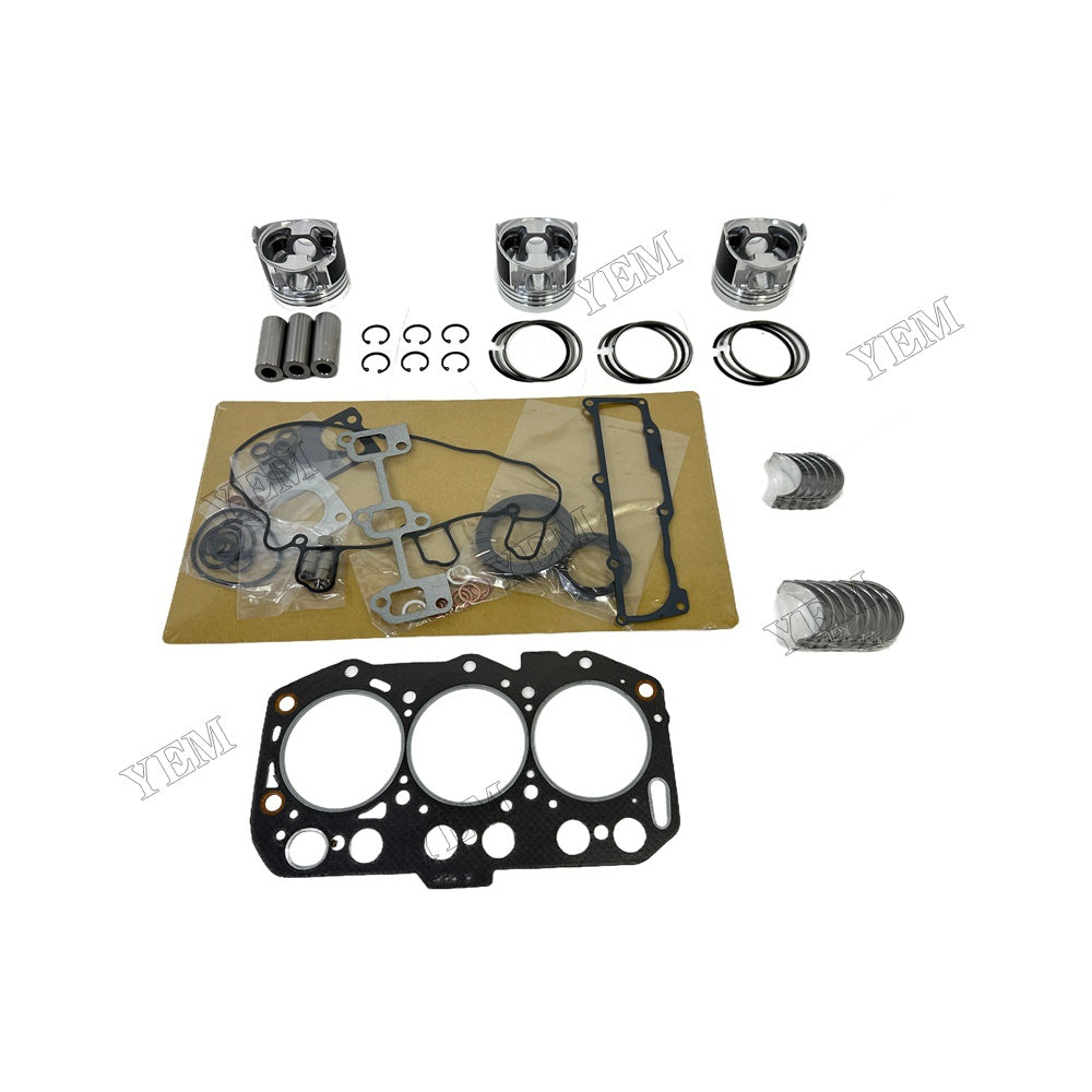 3TNV80 Piston and piston ring set Gasket kit main and connecting rod bearings For Yanmar Foe Yanmar