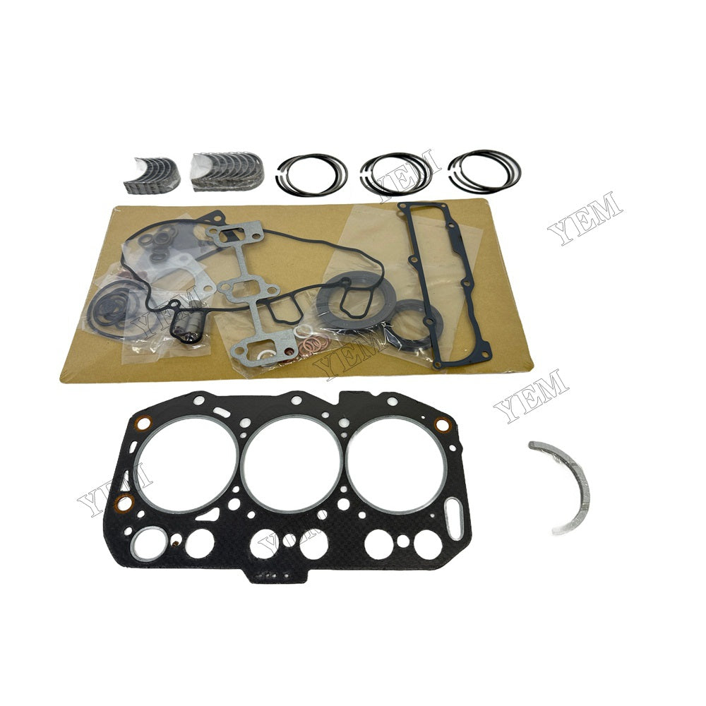 3TNV80 Piston ring set Gasket kit Crankshaft and Rod Bearings Set For Yanmar