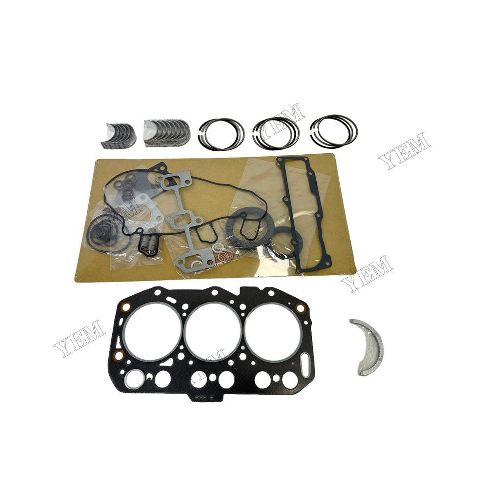 3TNV80 Piston ring set Gasket kit Crankshaft and Rod Bearings Set For Yanmar Foe Yanmar