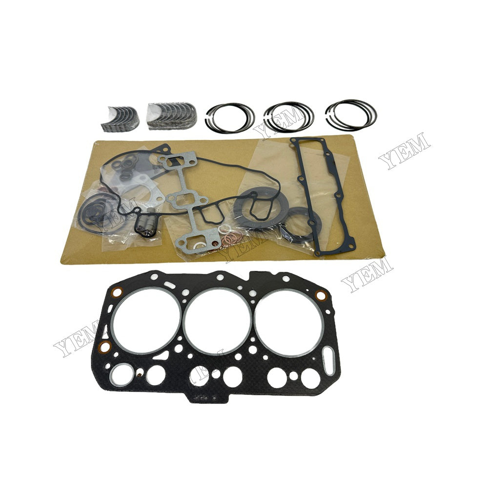Piston ring set Gasket kit main and connecting rod bearings For Yanmar 3TNV80 Engine