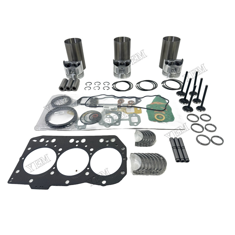 3TNV82 Overhaul Rebuild Kit Gasket Main and Connecting rod bearings Valve Kit For Yanmar