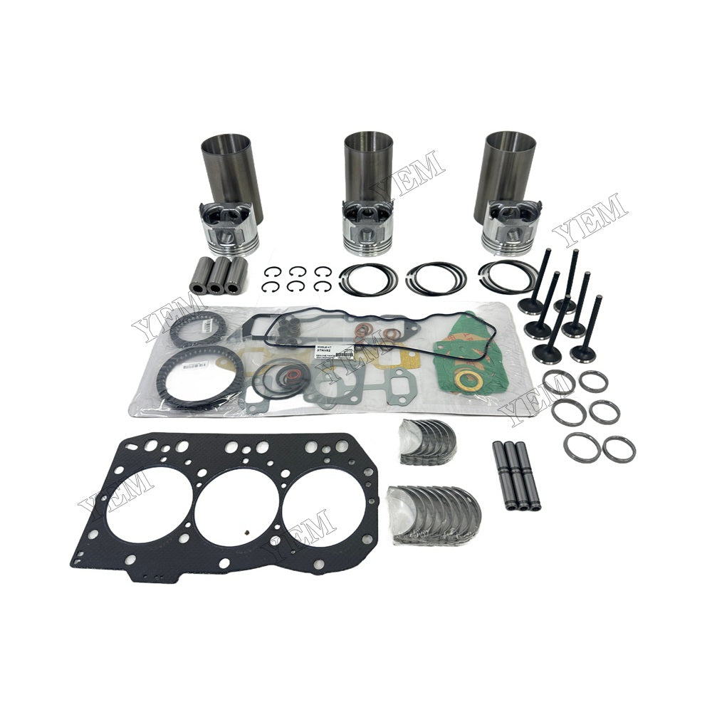 3TNV82 Overhaul Rebuild Kit Gasket Main and Connecting rod bearings Valve Kit For Yanmar Foe Yanmar