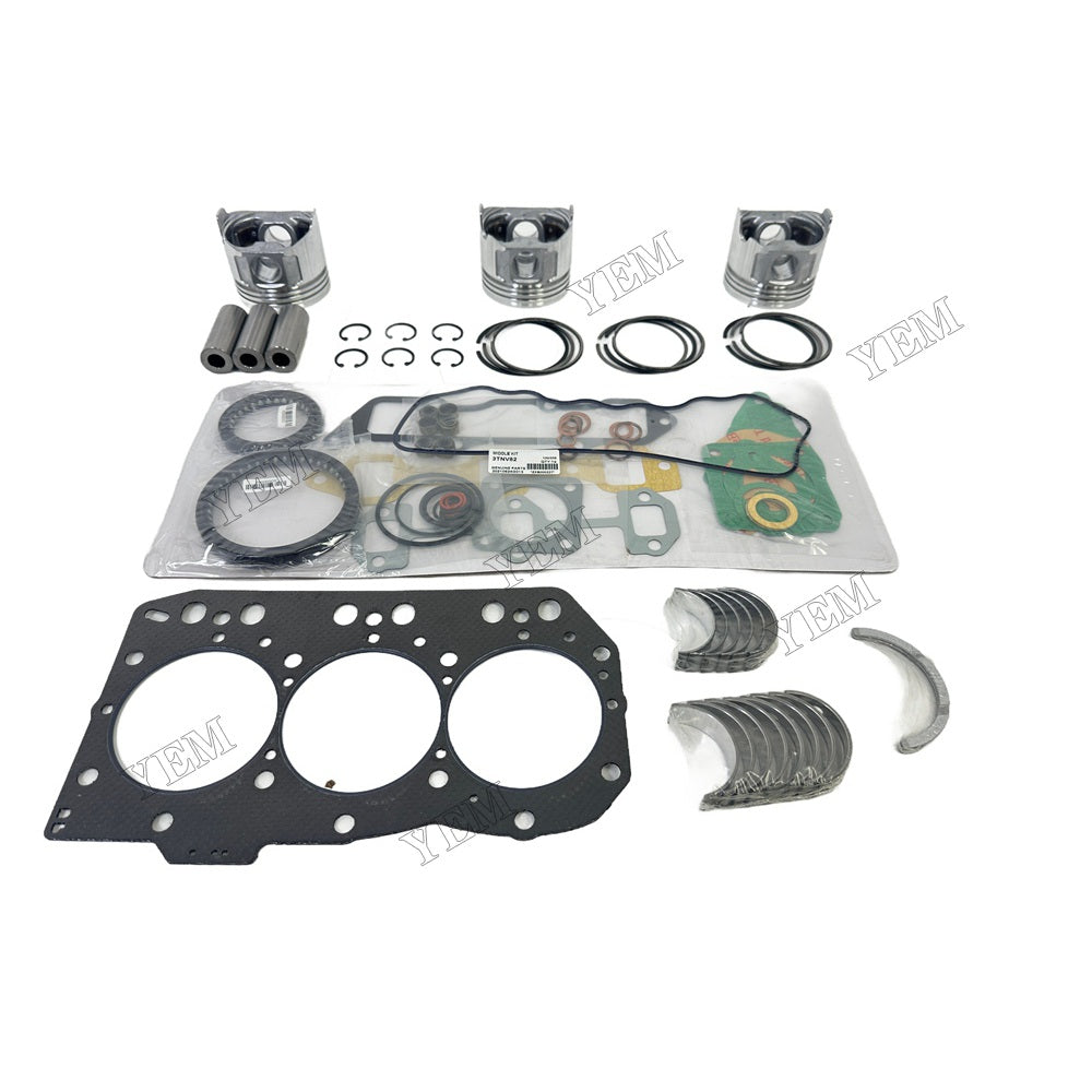 3TNV82A Piston With ring set Gasket kit main and connecting rod bearings Set For Yanmar Foe Yanmar