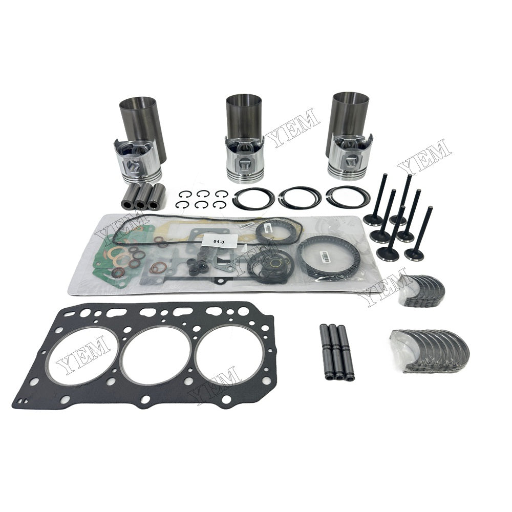 3TN84TL Engine Overhaul Kit Main And Rod bearings Gasket Set Valve Guide For Yanmar