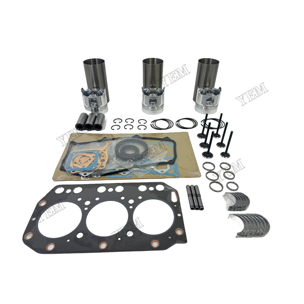 Overhaul Rebuild Kit Gasket Main and Connecting rod bearings Valve Kit For Yanmar 3TN100 Engine