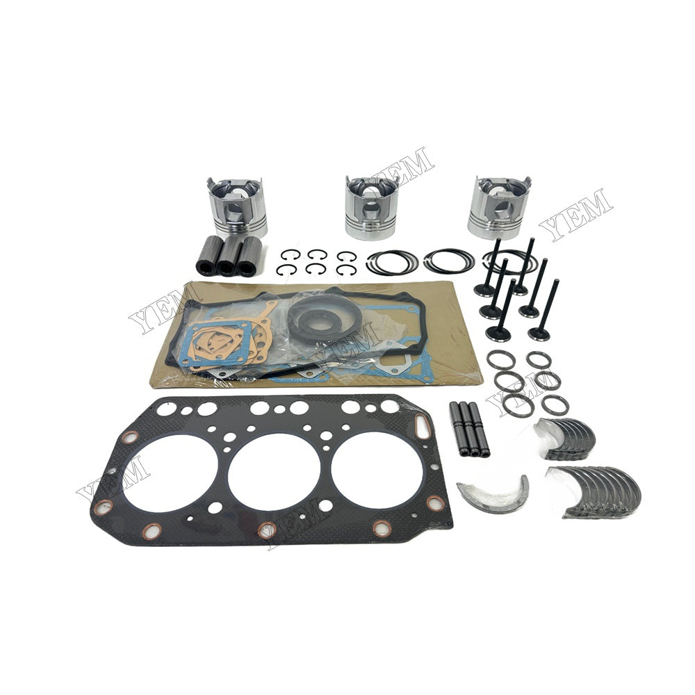 Piston W Ring Kit Gasket Set Main Connecting rod bearings Set Valve Train For Yanmar 3TN100 Engine