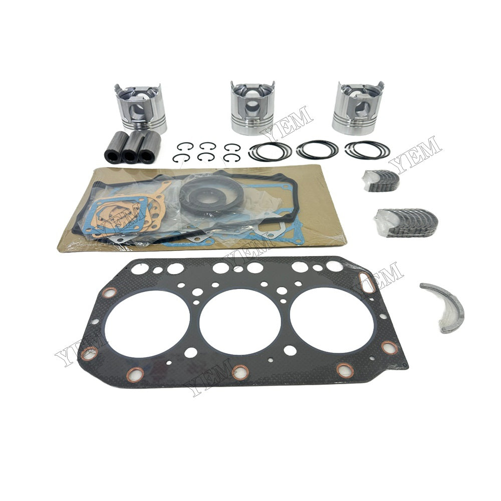 3TN100 Piston With ring set Gasket kit main and connecting rod bearings Set For Yanmar