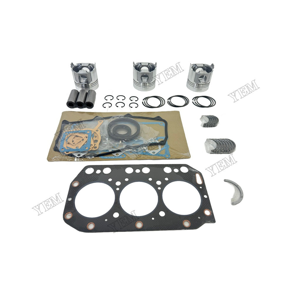 3TN100 Piston With ring set Gasket kit main and connecting rod bearings Set For Yanmar Foe Yanmar