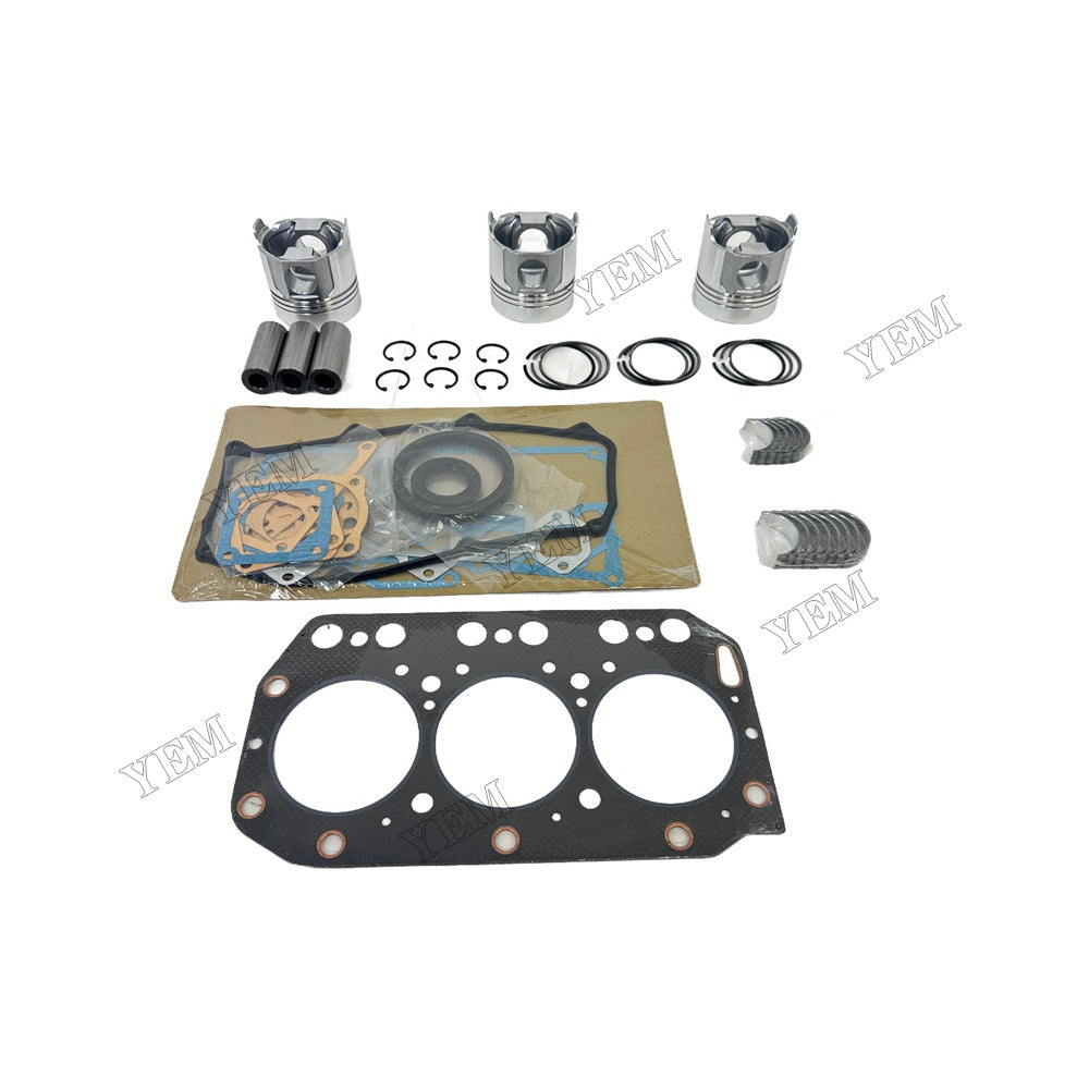 Piston and piston ring set Gasket kit main and connecting rod bearings For Yanmar 3TN100 Engine Foe Yanmar