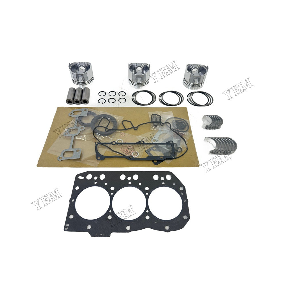 Piston and piston ring set Gasket kit main and connecting rod bearings For Yanmar 3TNC80 Engine Foe Yanmar