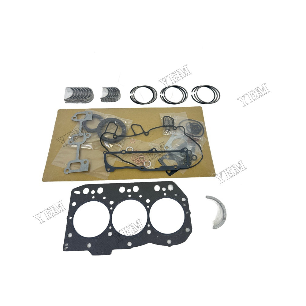 Piston ring set Gasket kit Crankshaft and Rod Bearings Set For Yanmar 3TNC80 Engine Foe Yanmar