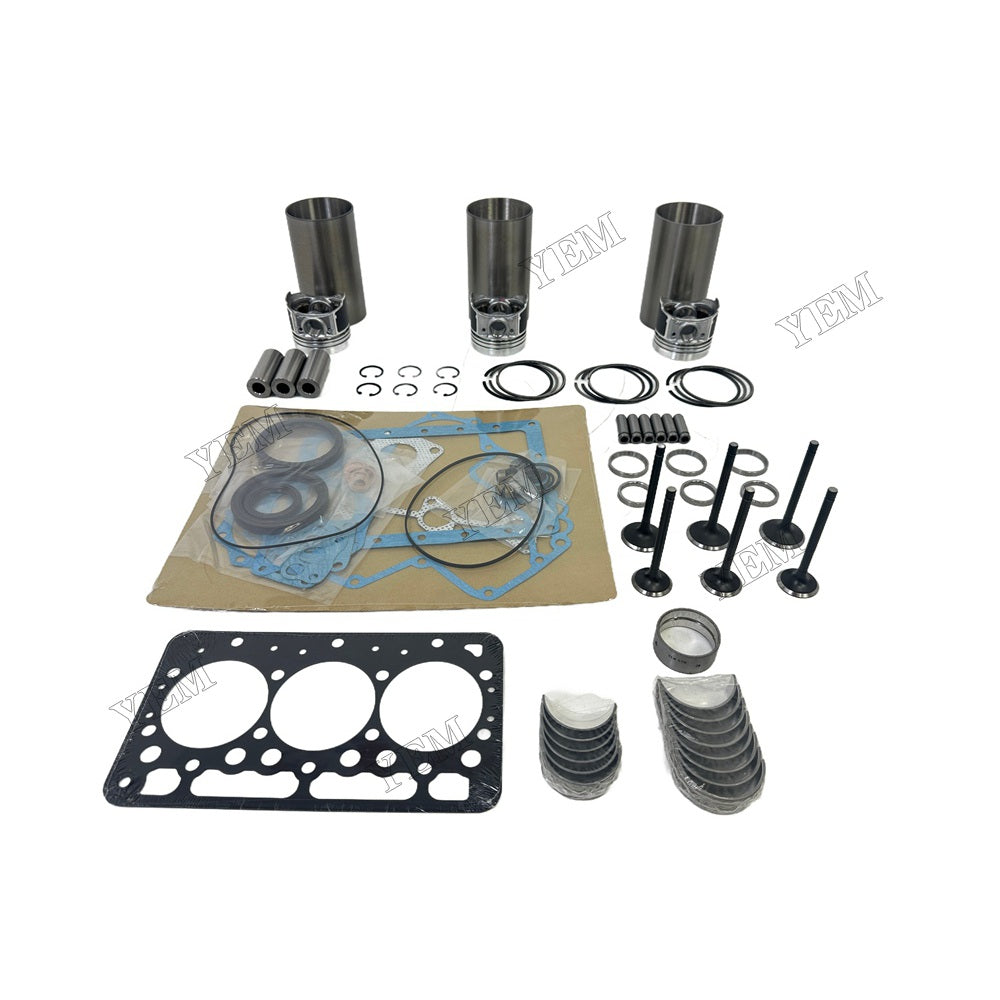 3D67E Overhaul Rebuild Kit Gasket Main and Connecting rod bearings Valve Kit For Kubota