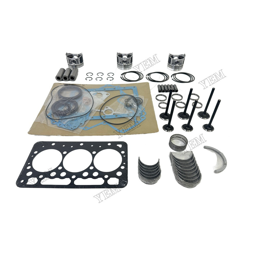 3D67E Piston W Ring Kit Gasket Set Main Connecting rod bearings Set Valve Train For Kubota