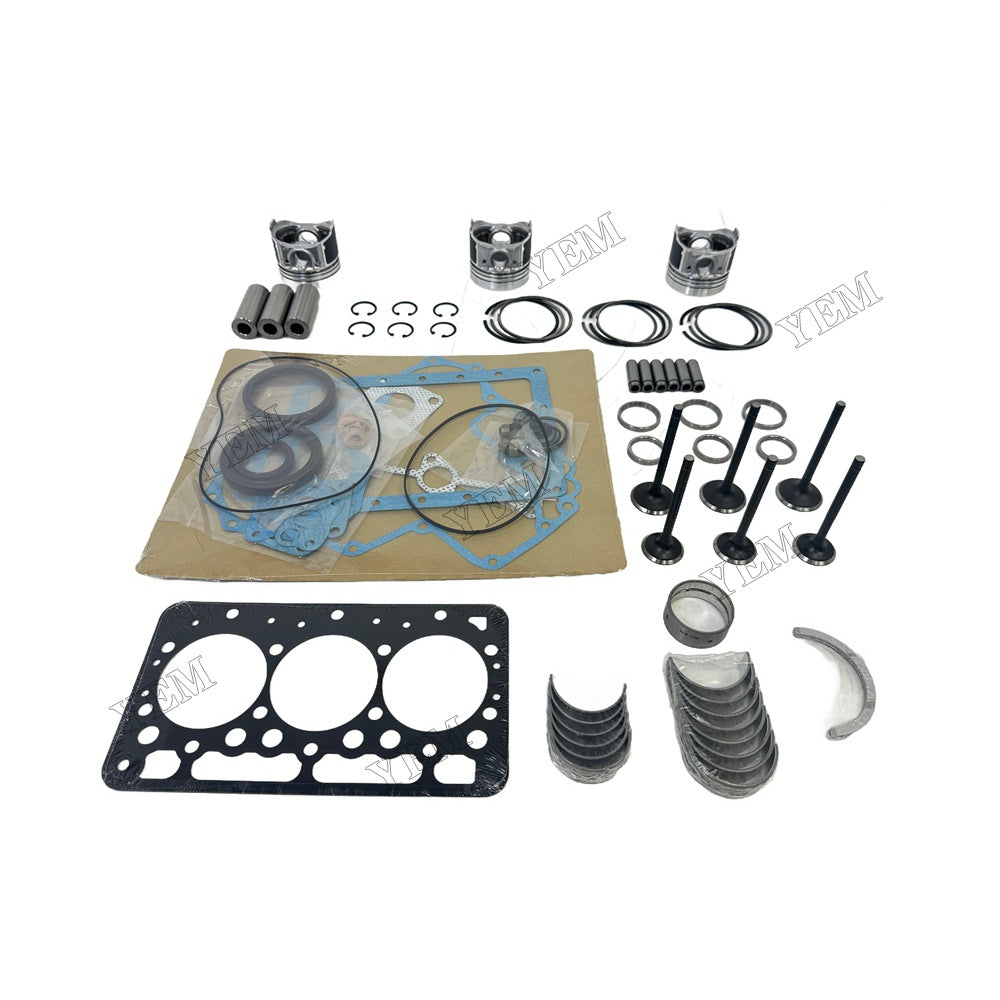 3D67E Piston W Ring Kit Gasket Set Main Connecting rod bearings Set Valve Train For Kubota Foe Kubota