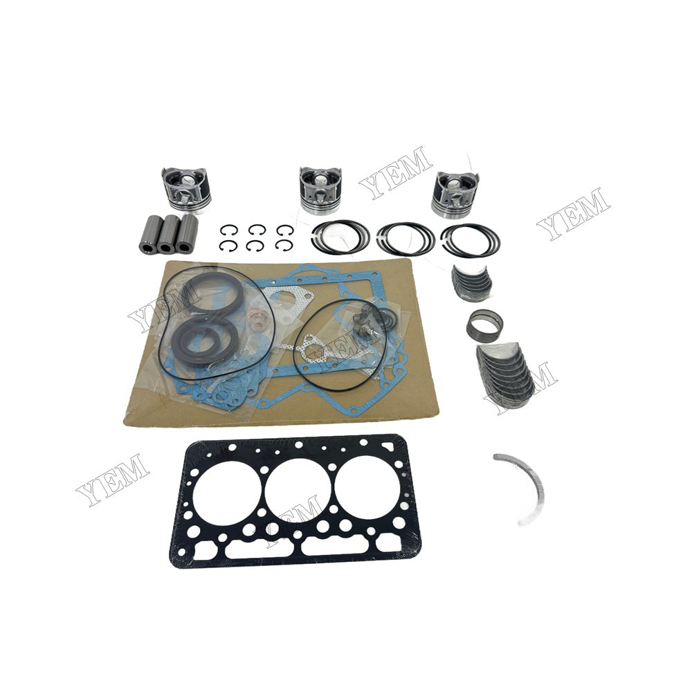 Piston With ring set Gasket kit main and connecting rod bearings Set For Kubota 3D67E Engine Foe Kubota