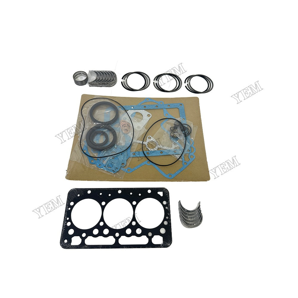 Piston ring set Gasket kit main and connecting rod bearings For Kubota D722 Engine Foe Kubota
