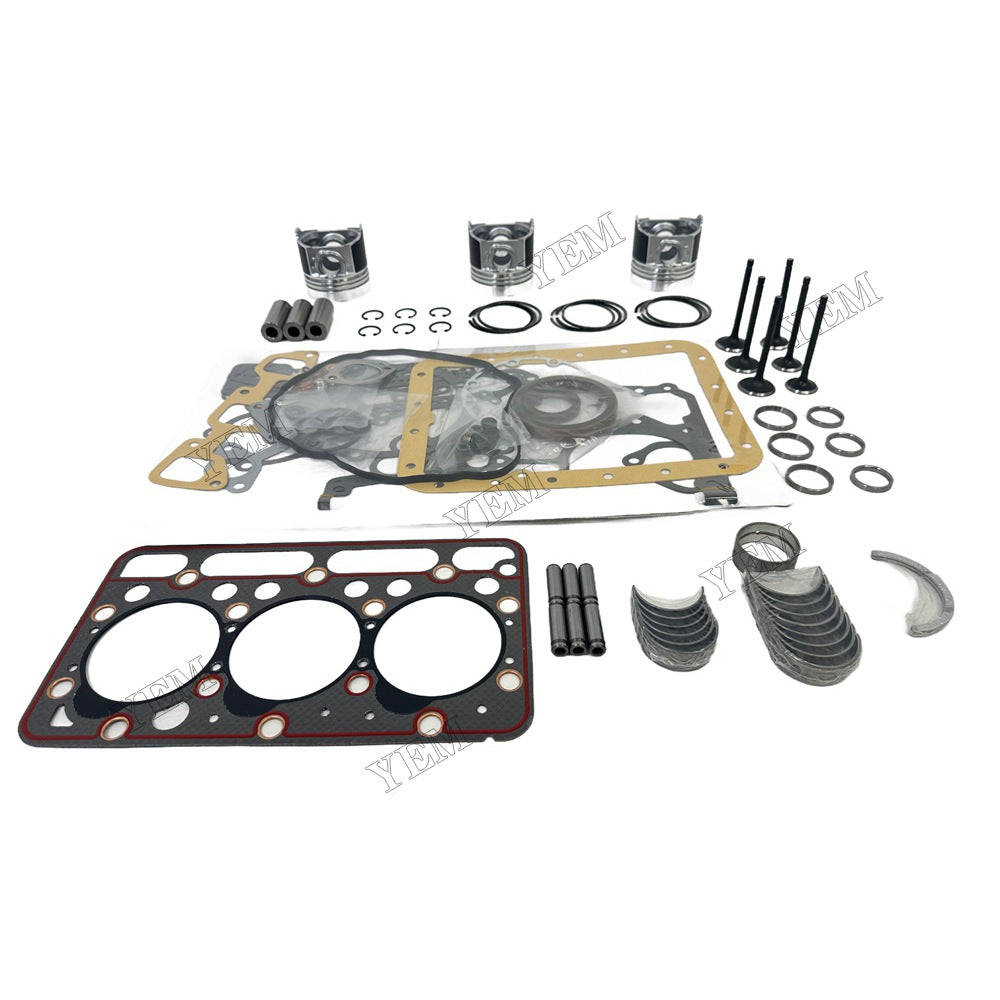 D1462 Piston W Ring Kit Gasket Set Main Connecting rod bearings Set Valve Train For Kubota