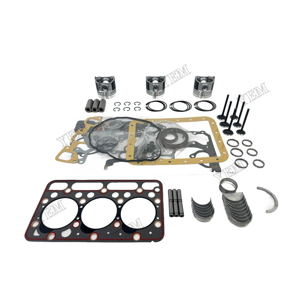 D1463 Piston W Ring Kit Gasket Set Main Connecting rod bearings Set Valve Train For Kubota Foe Kubota