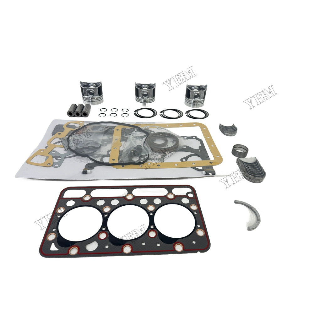 Piston With ring set Gasket kit main and connecting rod bearings Set For Kubota D1462 Engine