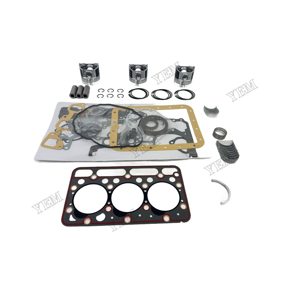 Piston With ring set Gasket kit main and connecting rod bearings Set For Kubota D1463 Engine Foe Kubota