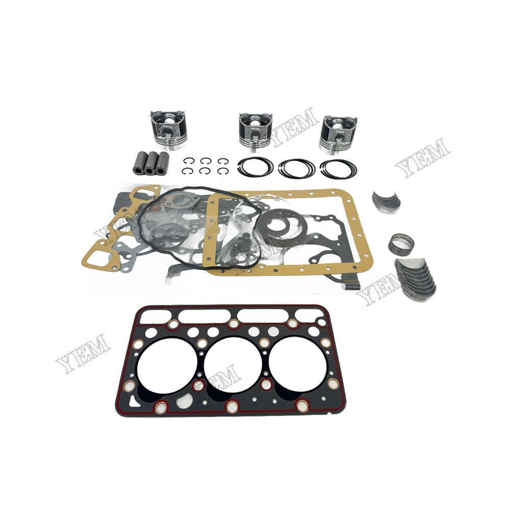 D1503 Piston and piston ring set Gasket kit main and connecting rod bearings For Kubota Foe Kubota