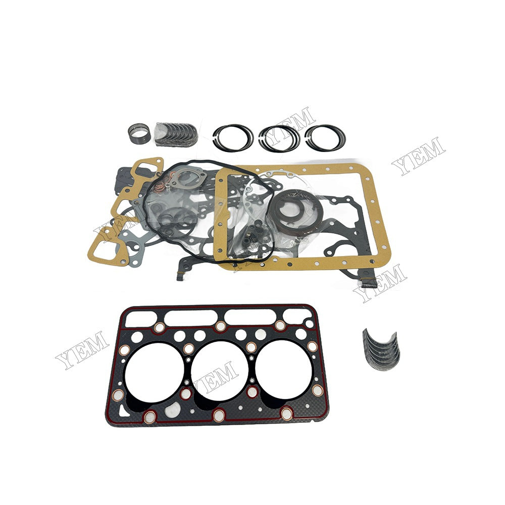 Piston ring set Gasket kit main and connecting rod bearings For Kubota D1503 Engine Foe Kubota