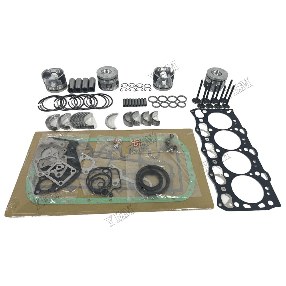 4LE2 Piston W Ring Kit Gasket Set Main Connecting rod bearings Set Valve Train For Isuzu