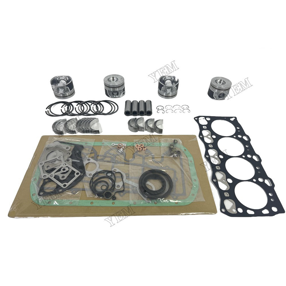 4LE2 Piston and piston ring set Gasket kit main and connecting rod bearings For Isuzu Foe Isuzu