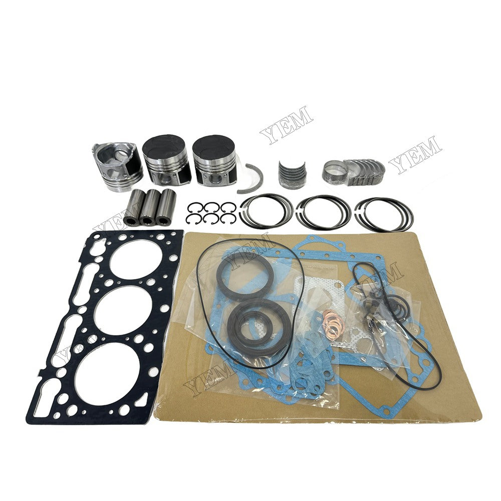 Piston With ring set Gasket kit main and connecting rod bearings Set For Kubota D950 Engine