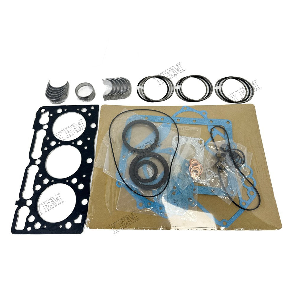 Piston ring set Gasket kit main and connecting rod bearings For Kubota D950 Engine