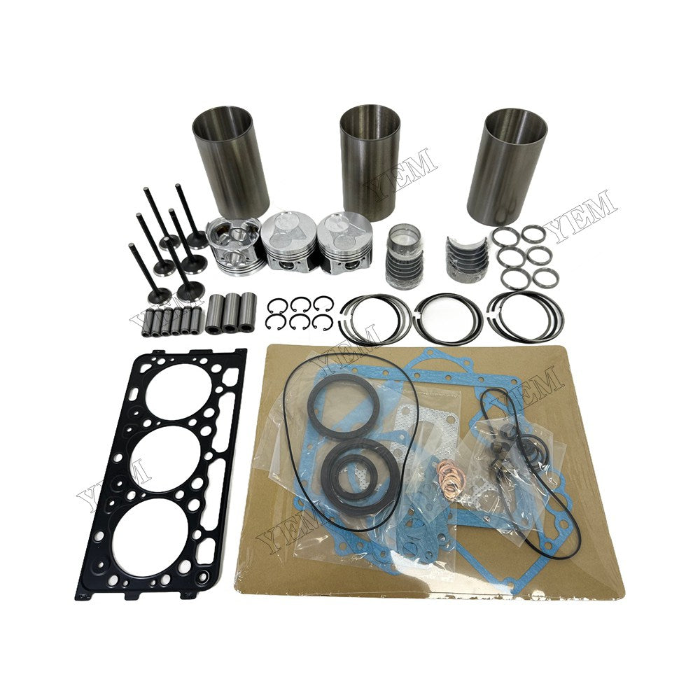 Overhaul Rebuild Kit Gasket Main and Connecting rod bearings Valve Kit For Kubota D902 Engine