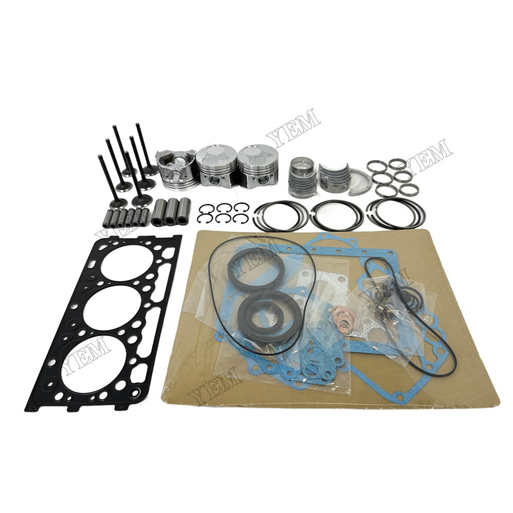 Piston W Ring Kit Gasket Set Main Connecting rod bearings Set Valve Train For Kubota D902 Engine Foe Kubota