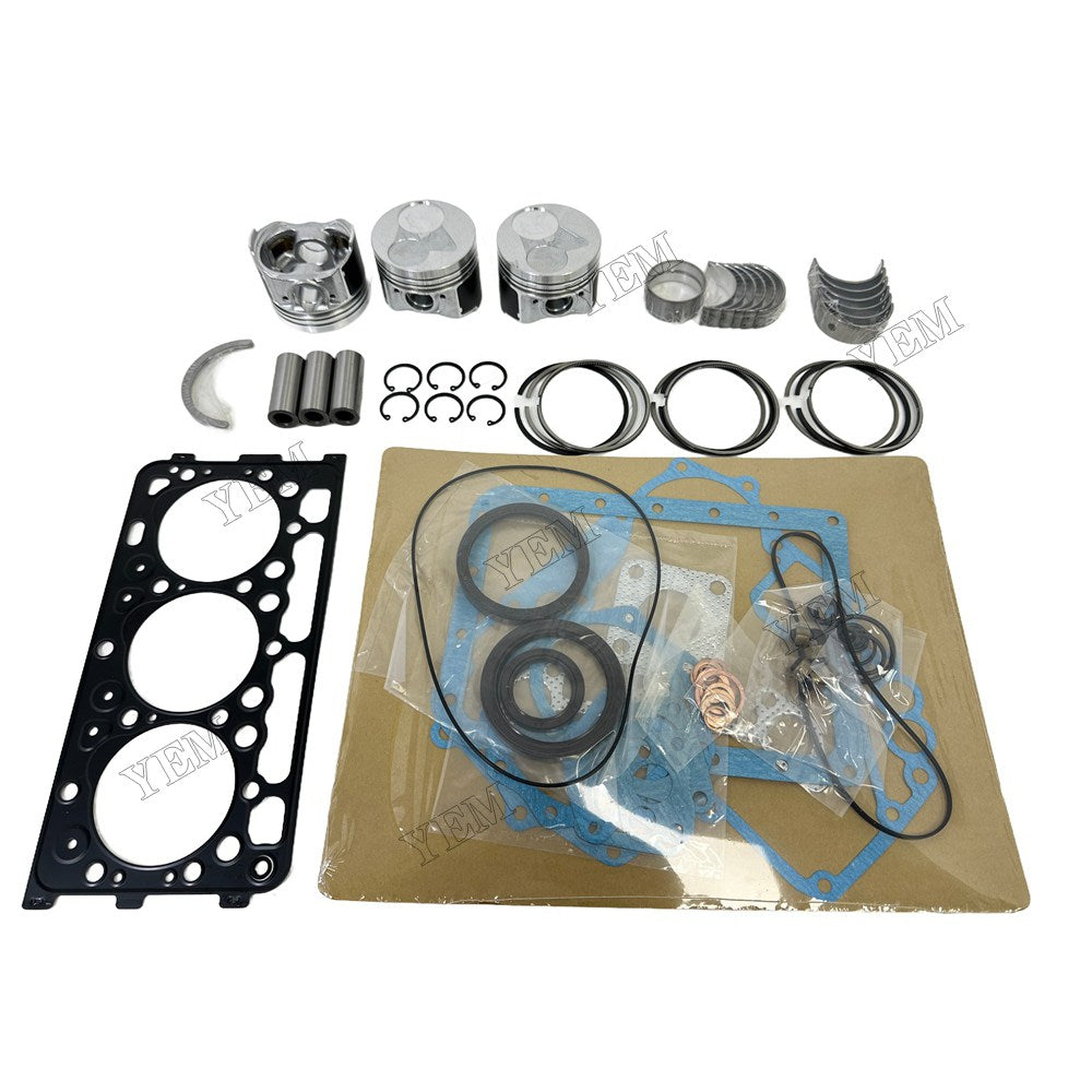 D902 Piston With ring set Gasket kit main and connecting rod bearings Set For Kubota