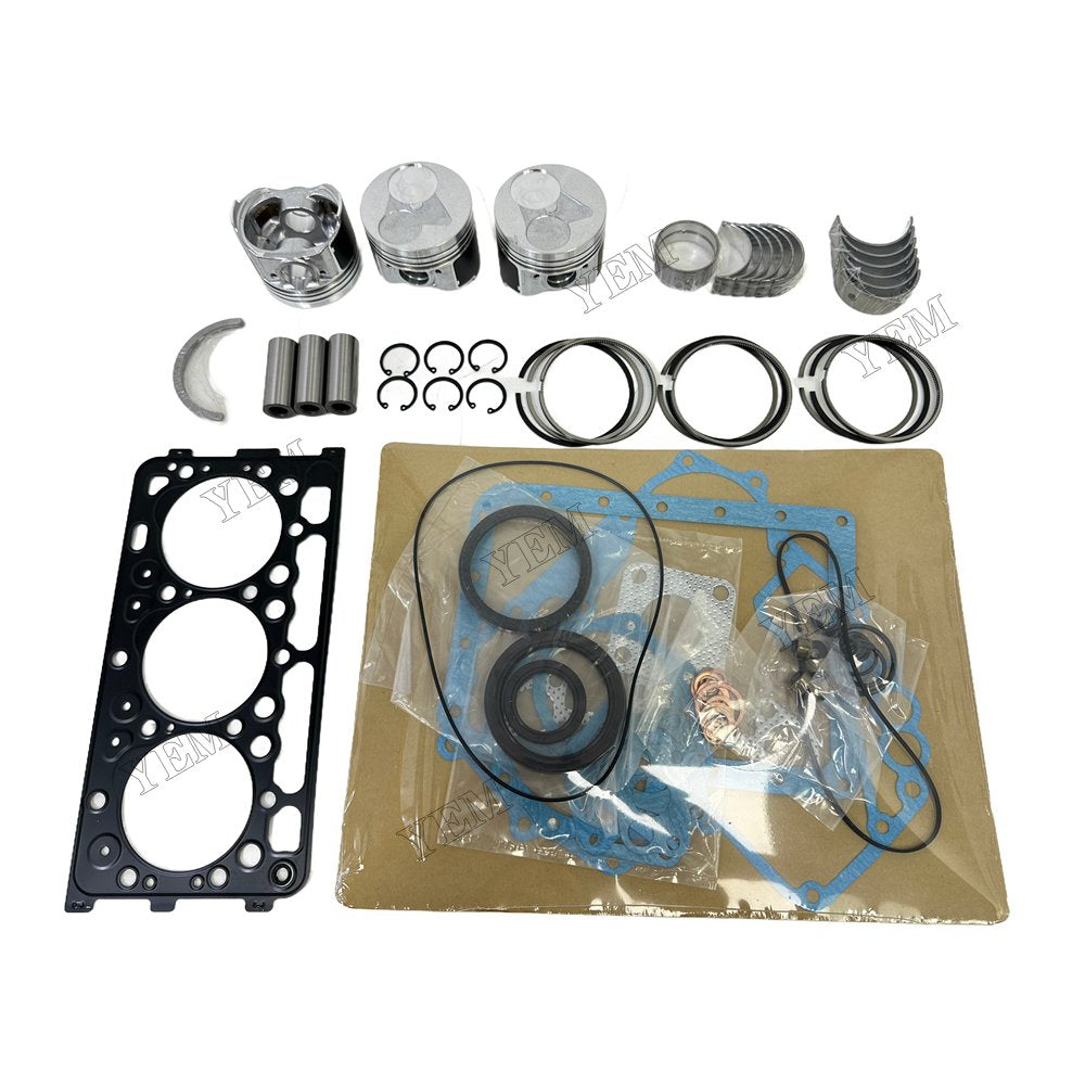D902 Piston With ring set Gasket kit main and connecting rod bearings Set For Kubota Foe Kubota
