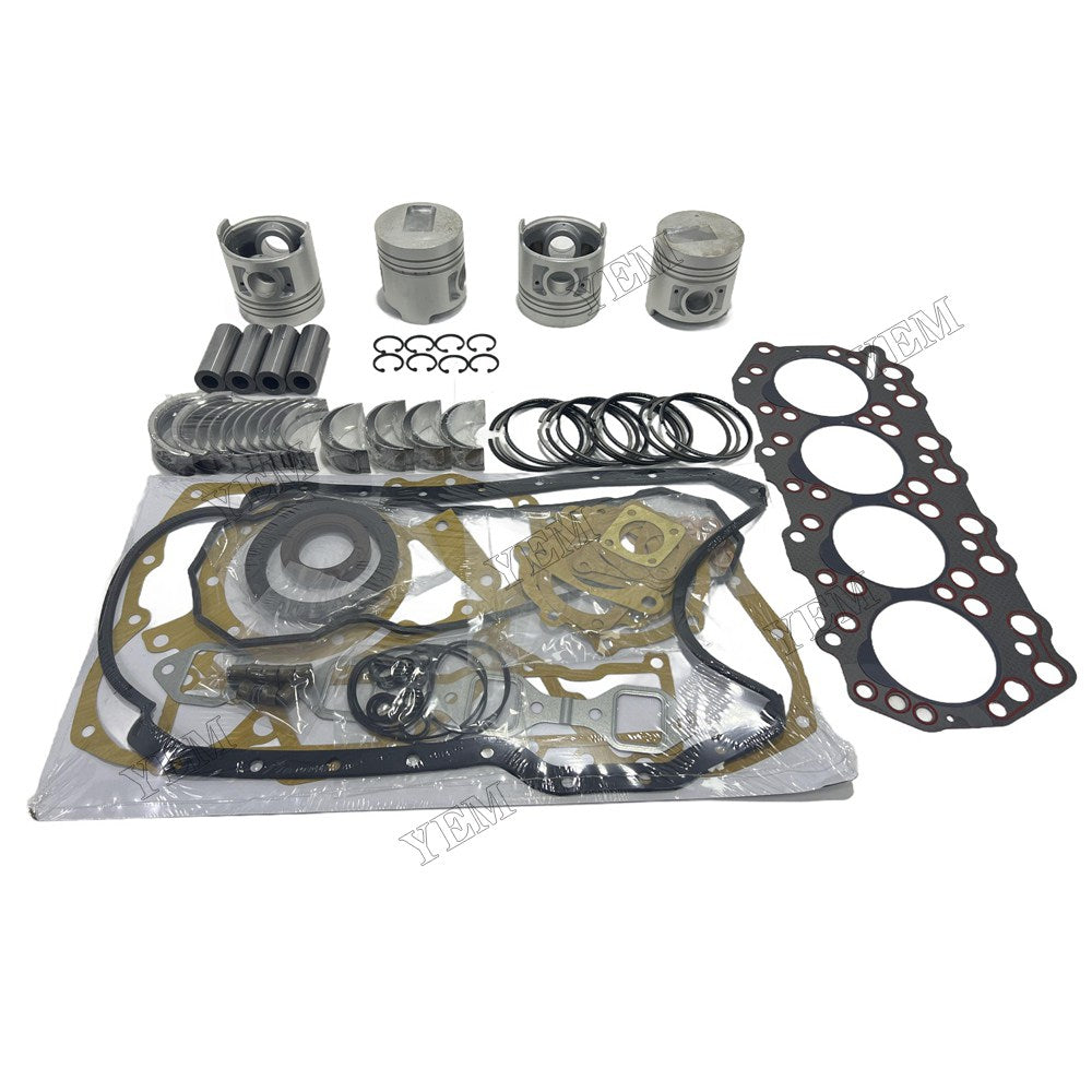 Piston With ring set Gasket kit main and connecting rod bearings Set For Mitsubishi S4Q Engine Foe Mitsubishi