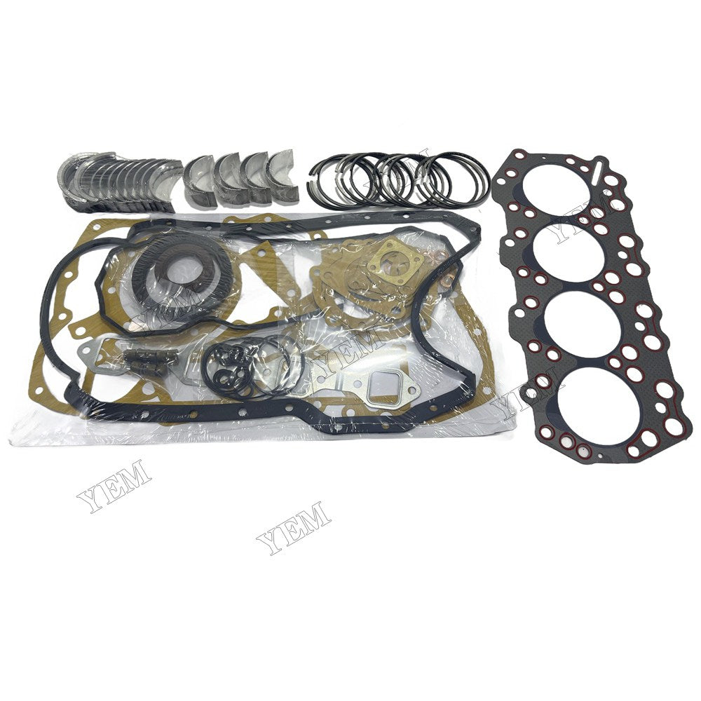 Piston ring set Gasket kit Crankshaft and Rod Bearings Set For Mitsubishi S4Q Engine
