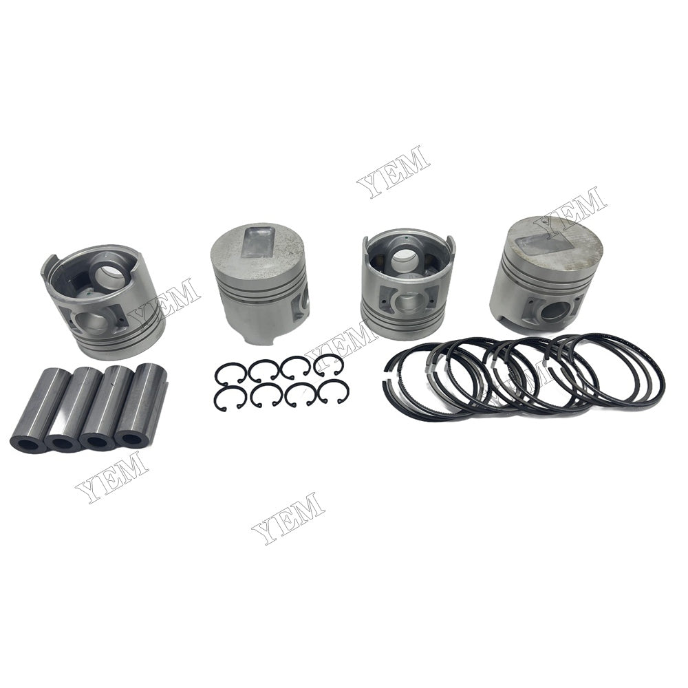 Piston and piston ring set For Mitsubishi S4Q2 Engine