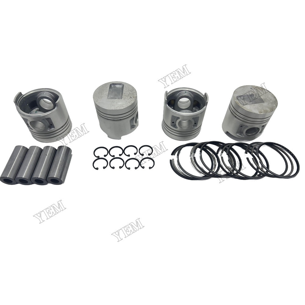 Piston and piston ring set For Mitsubishi S4Q2 Engine Foe Mitsubishi