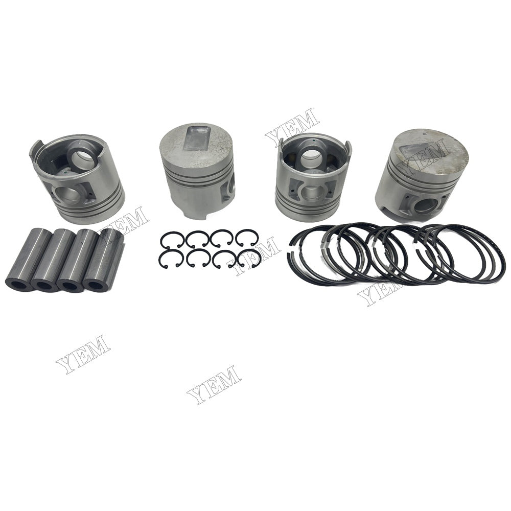 Piston and piston ring set For Mitsubishi S4Q2 Engine Foe Mitsubishi