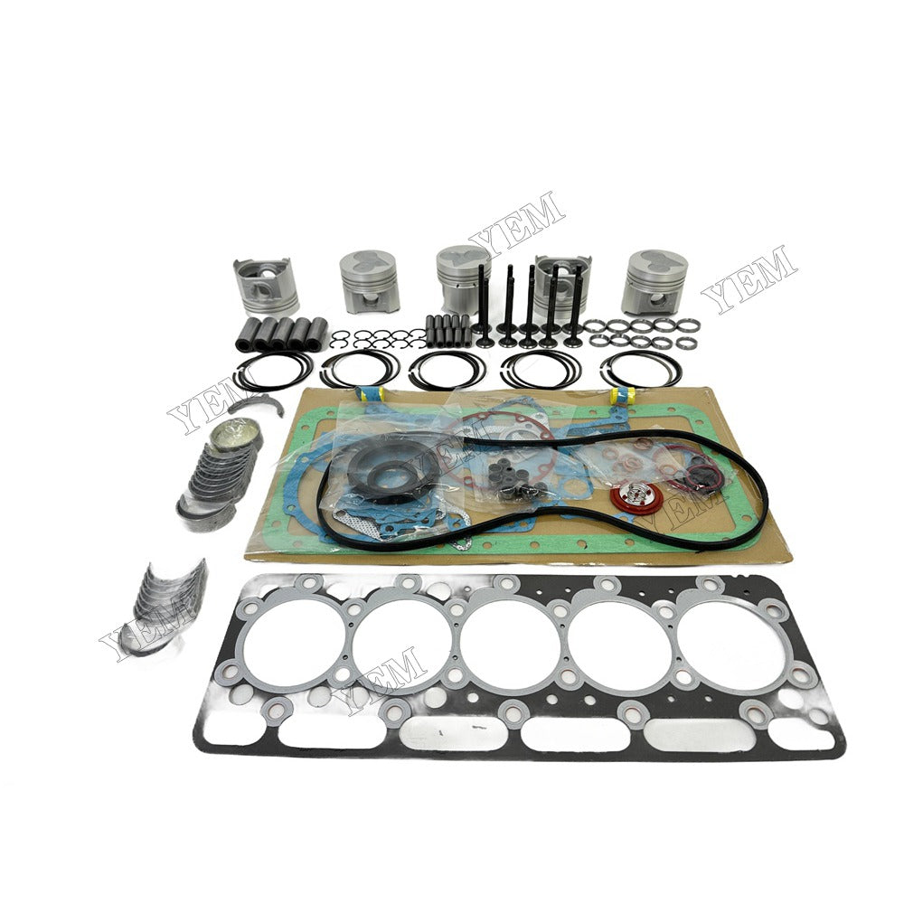 Piston W Ring Kit Gasket Set Main Connecting rod bearings Set Valve Train For Kubota F2803 Engine Foe Kubota