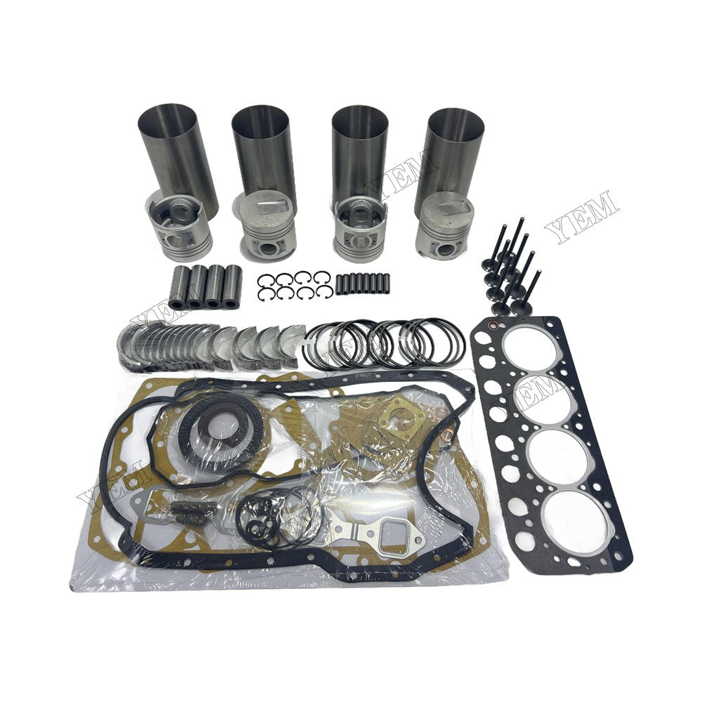 Engine Overhaul Kit Main And Rod bearings Gasket Set Valve Guide For Mitsubishi S4L Engine