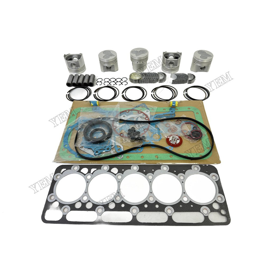 Piston and piston ring set Gasket kit main and connecting rod bearings For Kubota F2803 Engine