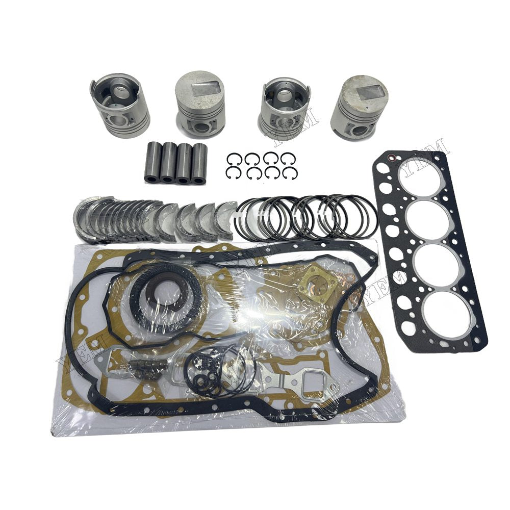 Piston With ring set Gasket kit main and connecting rod bearings Set For Mitsubishi S4L Engine