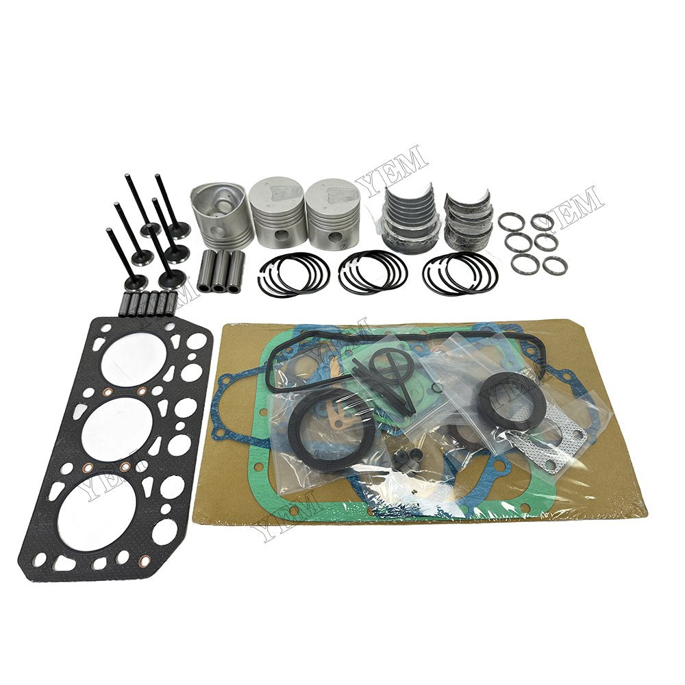 Piston W Ring Kit Gasket Set Main Connecting rod bearings Set Valve Train For Mitsubishi K3D Engine