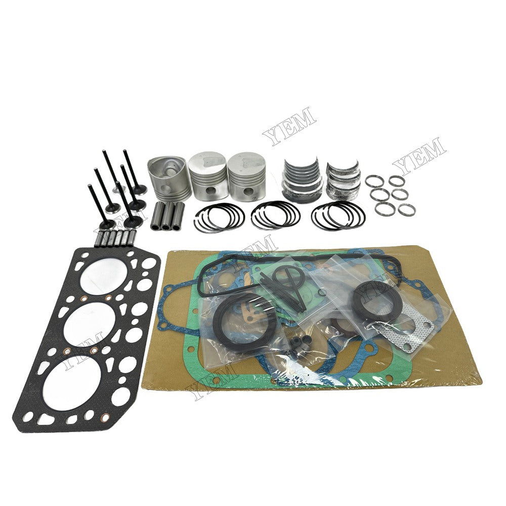 Piston W Ring Kit Gasket Set Main Connecting rod bearings Set Valve Train For Mitsubishi K3D Engine Foe Mitsubishi