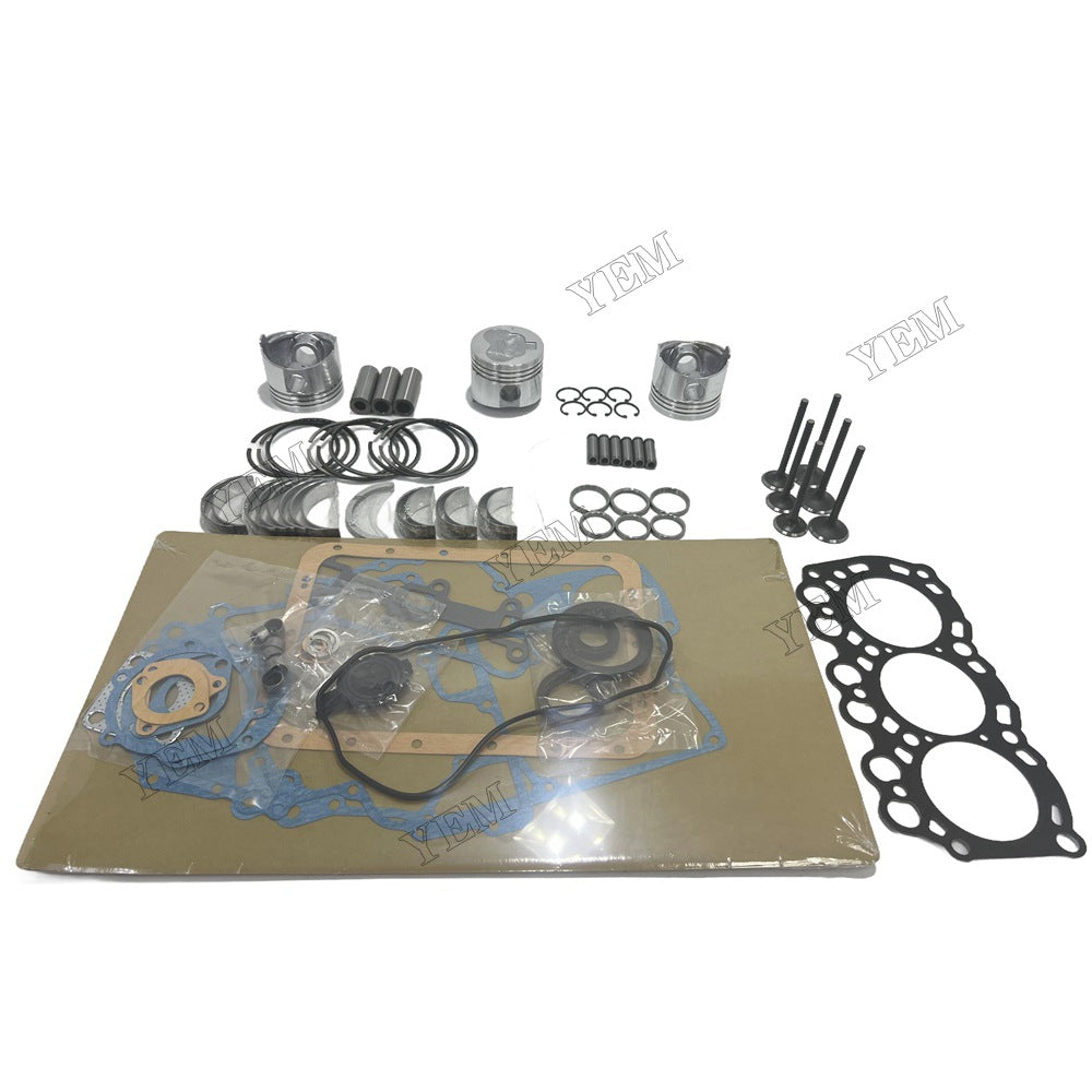 L3C Piston W Ring Kit Gasket Set Main Connecting rod bearings Set Valve Train For Mitsubishi