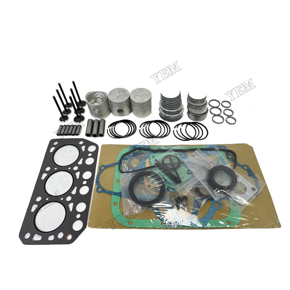 K3C Piston W Ring Kit Gasket Set Main Connecting rod bearings Set Valve Train For Isuzu