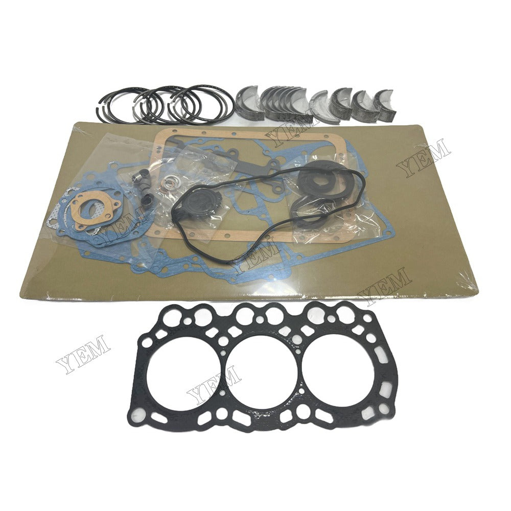 L3E Piston ring set Gasket kit Crankshaft and Rod Bearings Set For Mitsubishi